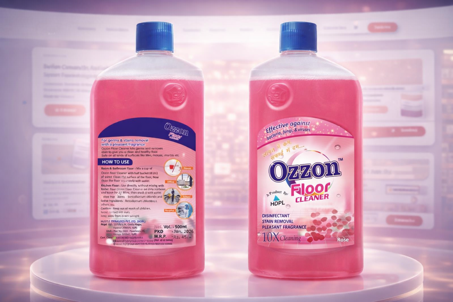Ozzon floor cleaner